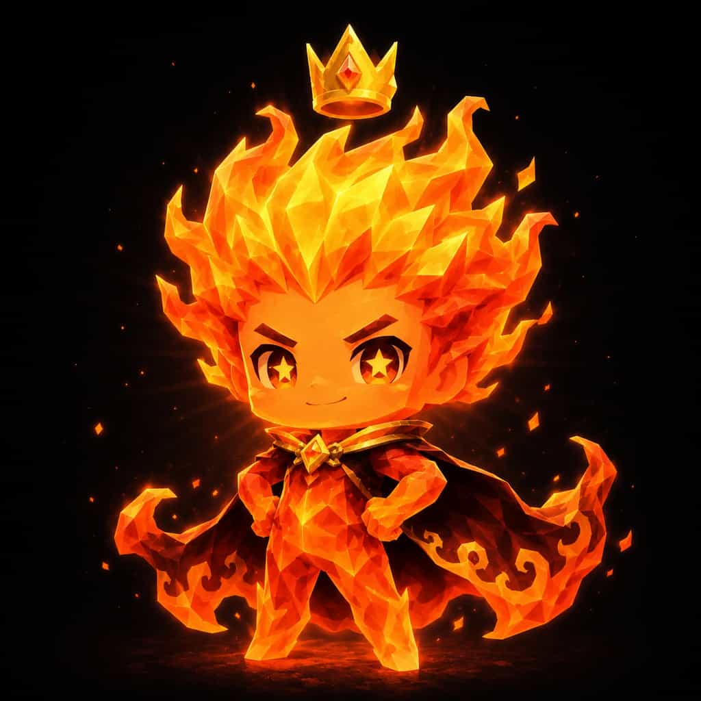 The Fire Conqueror, a fire guardian spirit