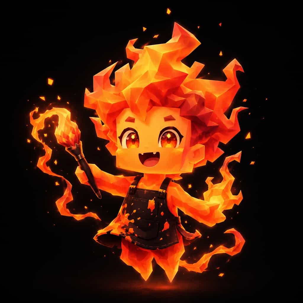 The Fire Creator, a fire guardian spirit