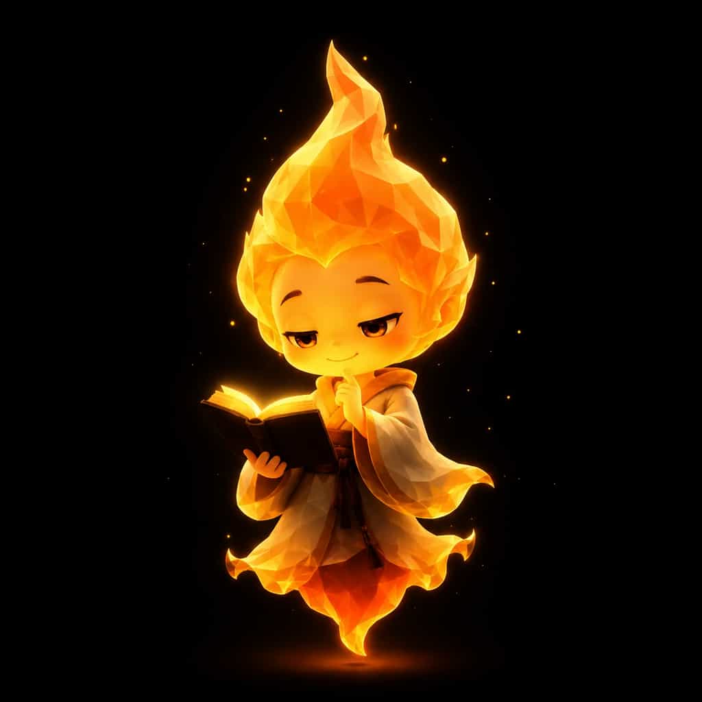 The Fire Sage, a fire guardian spirit