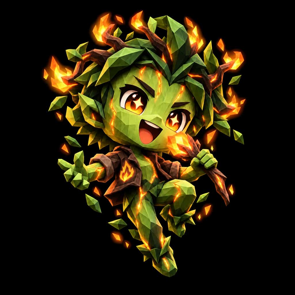 The Wood Maverick, a wood guardian spirit