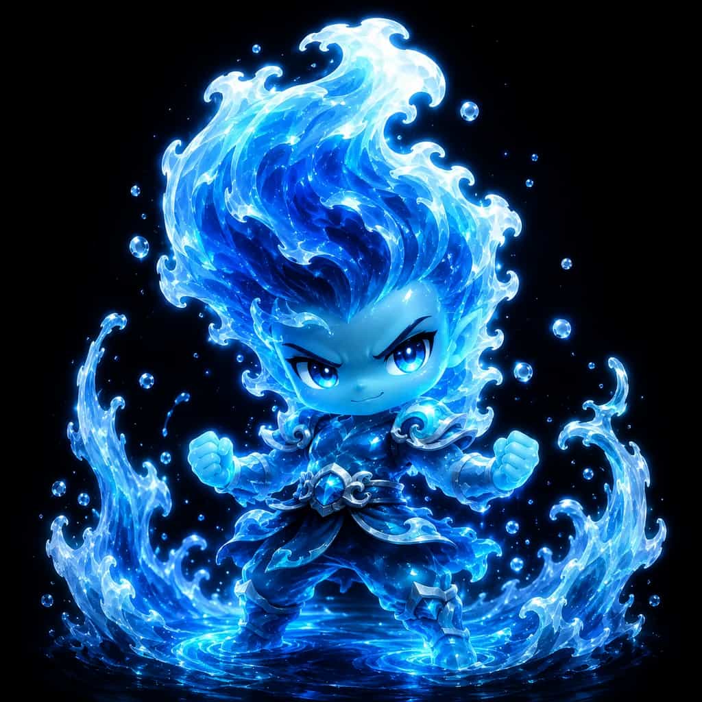 The Water Warrior, a water guardian spirit