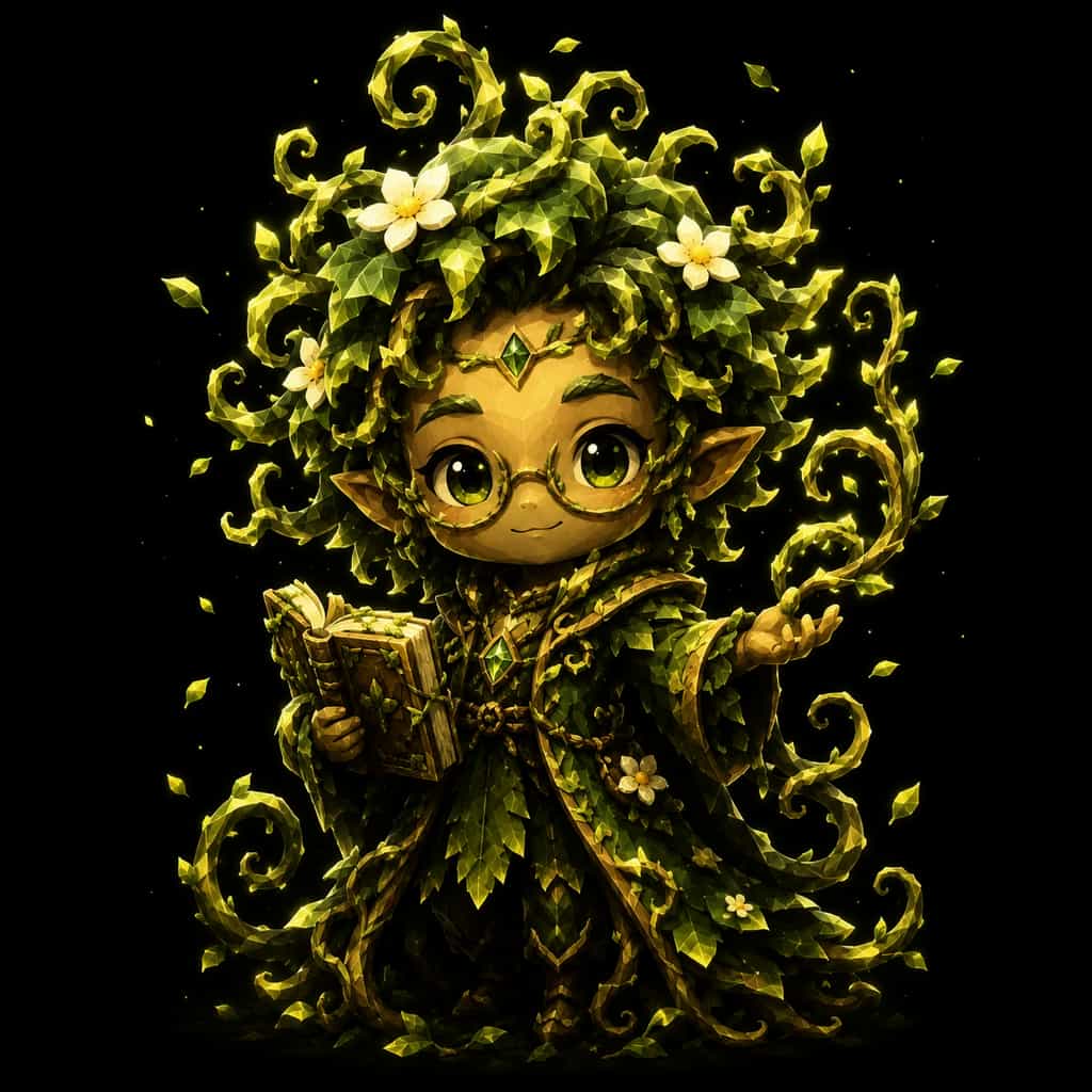 The Wood Sage, a wood guardian spirit